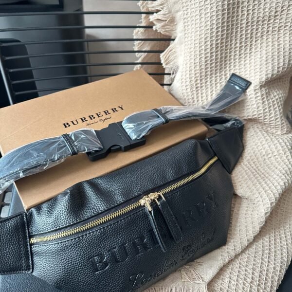 BBR London England Belt Bag Black Leather - Belt Bag