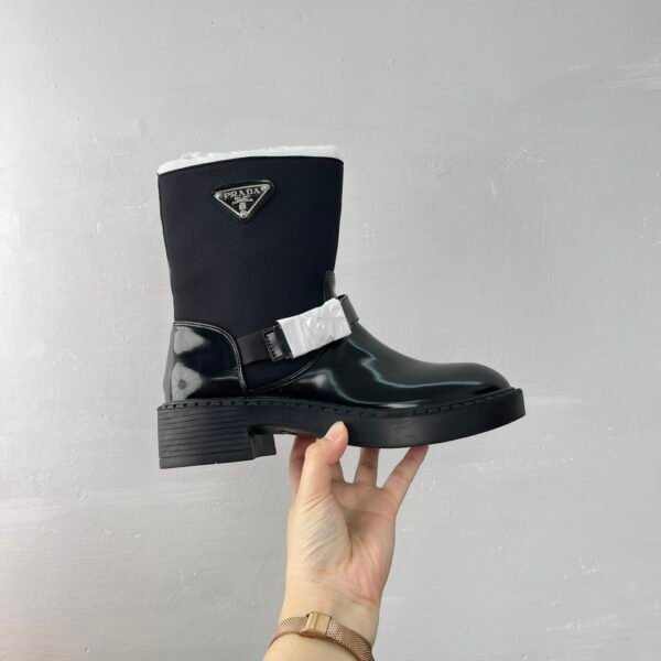 PR Monolith Brushed Leather and Nylon Boots - Boots