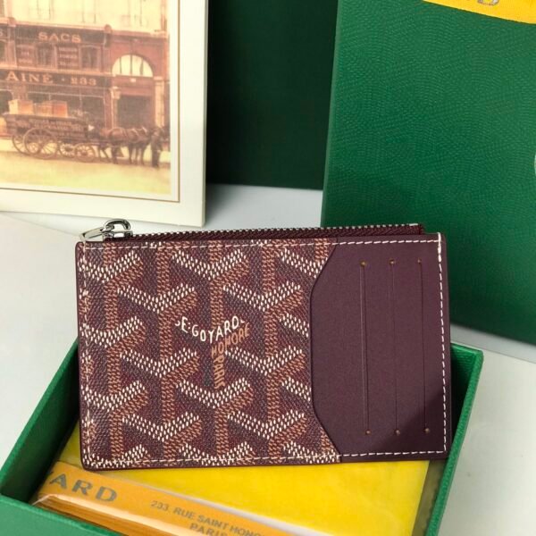 GYD Saint Sulpice Card Holder Burgundy GYDine Canvas - Wallet