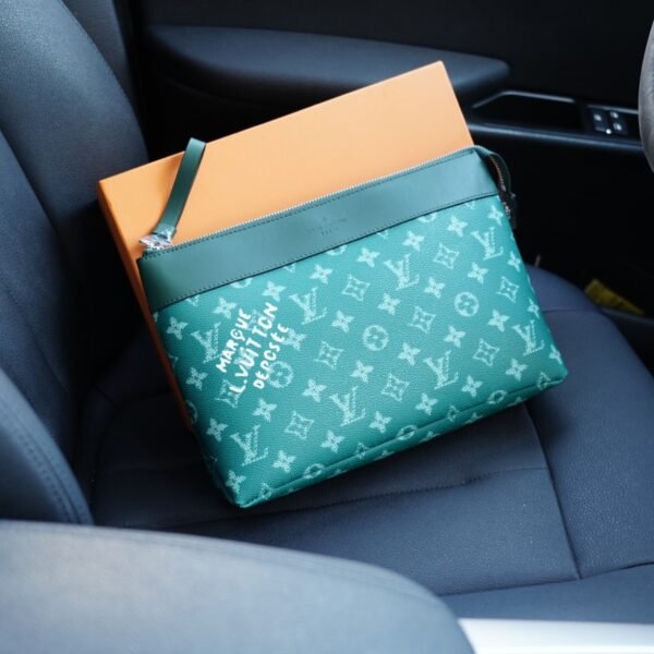LV Pochette Voyage MM Virgil Abloh MM Green Monogram - Bag