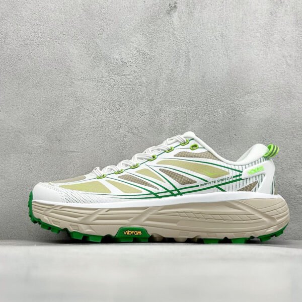HK Mafate Speed 2 White/Green - Sneakers
