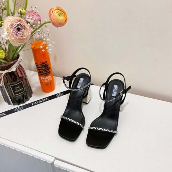 PR Studded Block Heel Sandals - Heels