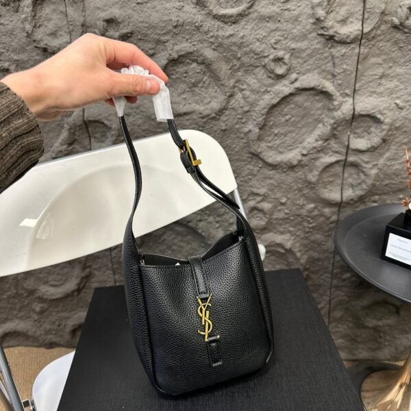 YSL Le 5 à 7 Hobo Mini Black Leather - Bag