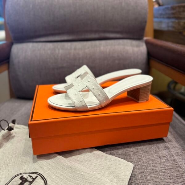 HM Oran Sandals White Leather - Sandals