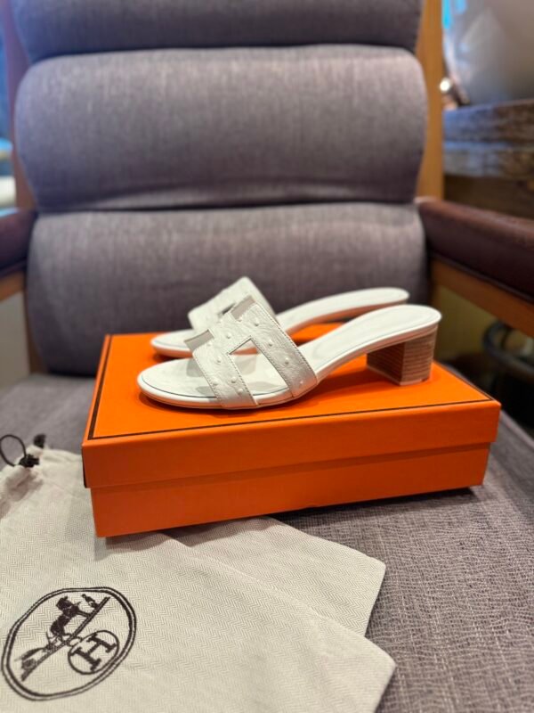 HM Oran Sandals White Leather – Sandals