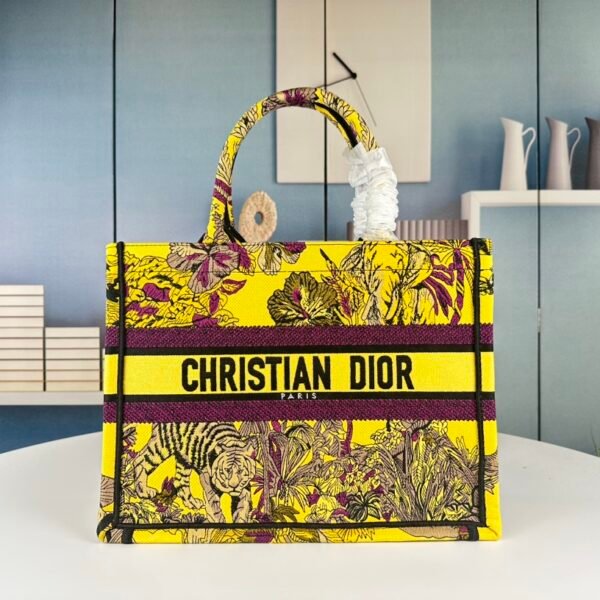 CD Book Tote Yellow Toile de Jouy - Bag