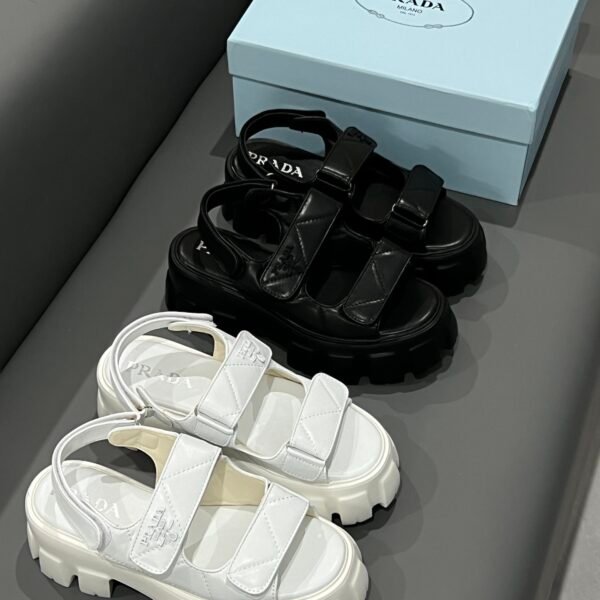 PR Monolith Velcro Sandals Black/White - Sandals