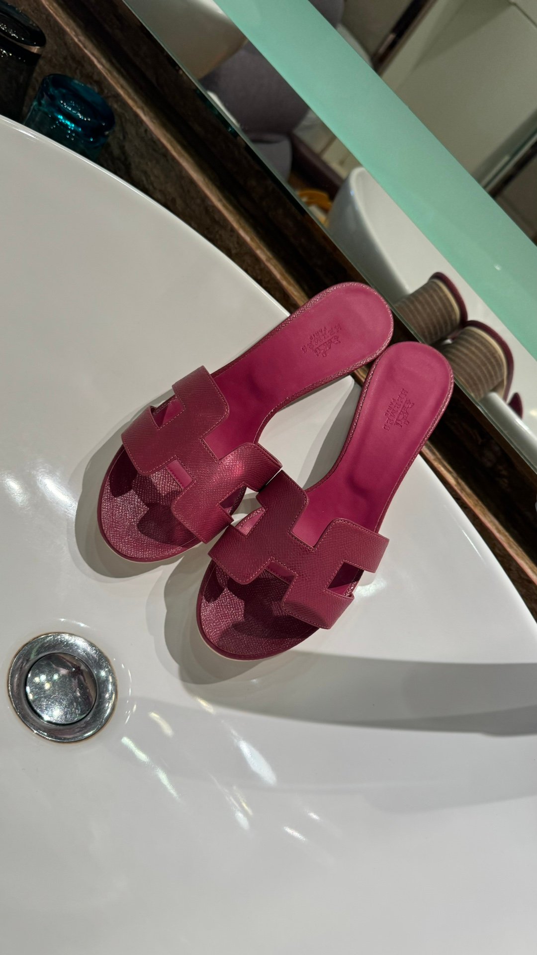 HM Oran Sandals Burgundy Leather - Sandals - Image 6