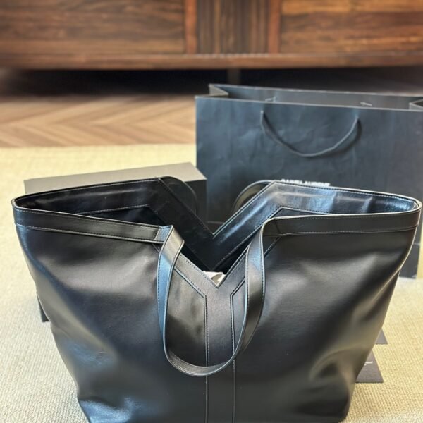 YSL Shopping Tote Large Black Leather - Bag