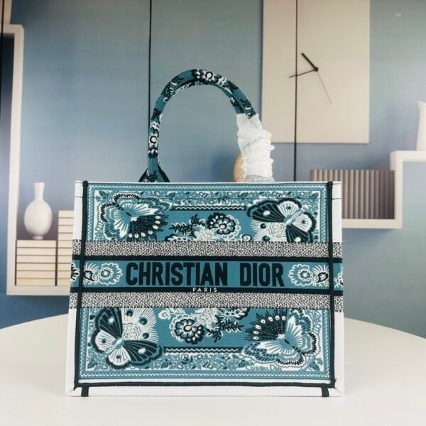CD Book Tote Blue Toile de Jouy - Bag