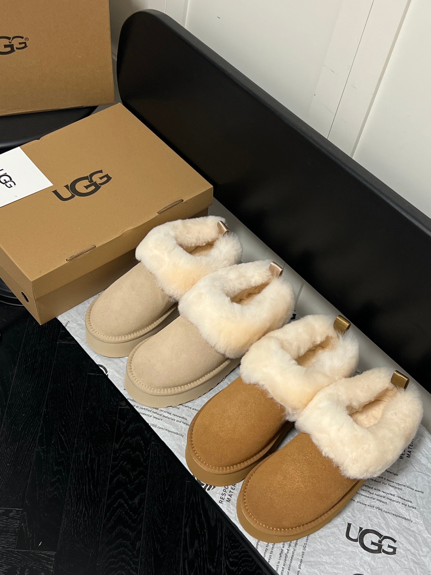 UGG Scuffette II Chestnut and Natural - Slippers - Image 3