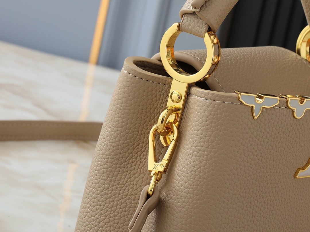 LV Capucines BB Beige Leather - Bag - Image 7