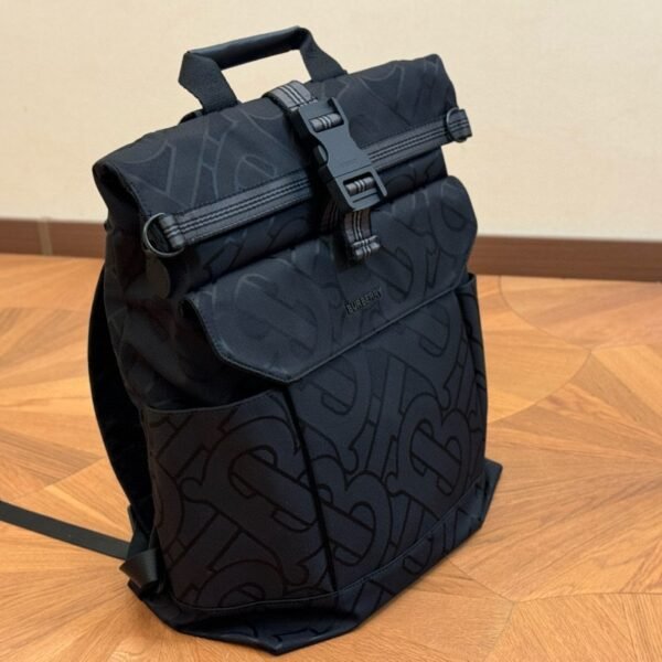 BBR Monogram Print Backpack Black - Backpack