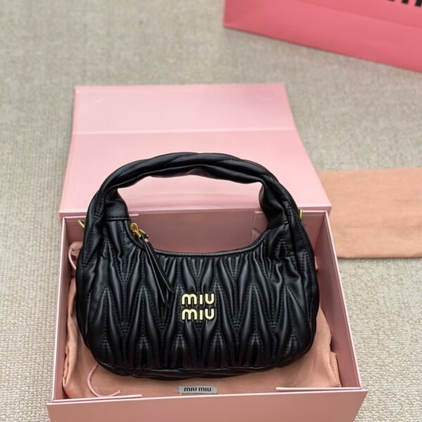 MIU Matelassé Nappa Hobo - Bag