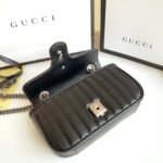 GG GG Marmont Matelassé Mini – Bag – Black