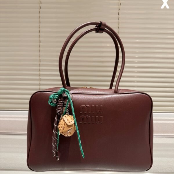 MIU Matelassé Leather Top Handle Bag Various Colors - Bag
