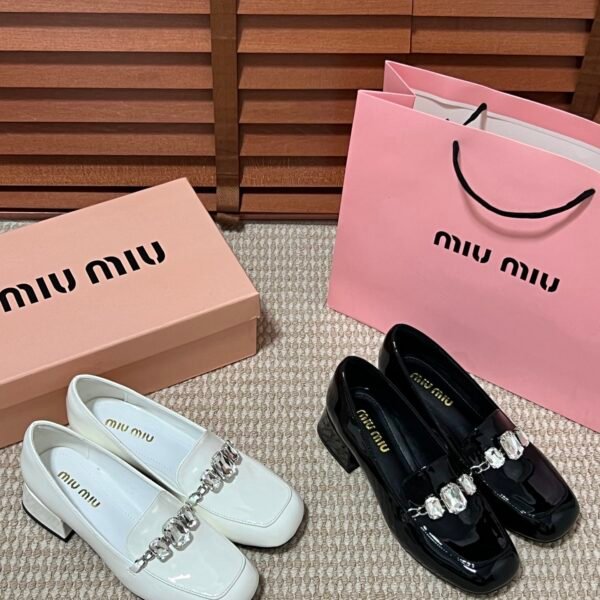 MIU Crystal Embellished Mary Jane - Heels