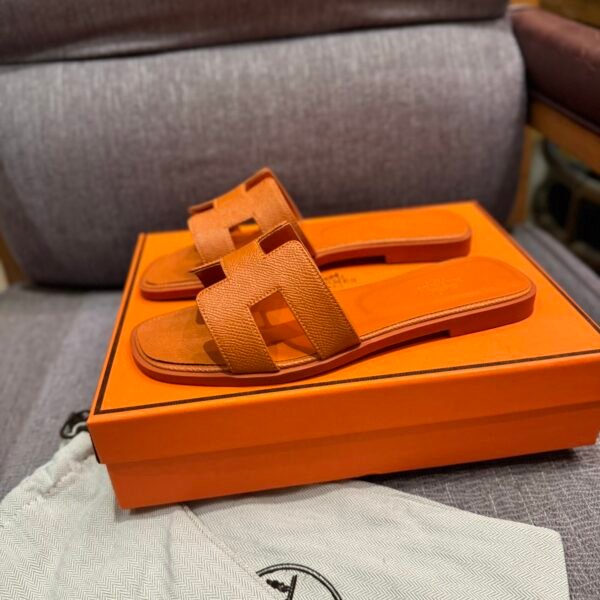 HM Oran Sandals Orange Leather - Sandals