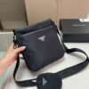PR Re-Nylon Messenger Bag Black Nylon - Bag · Ref. BA20872