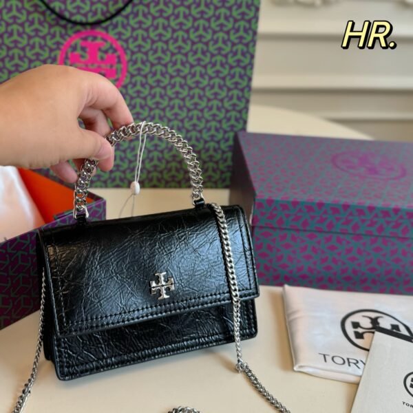 TB Kira Handheld Waxed Leather Bag