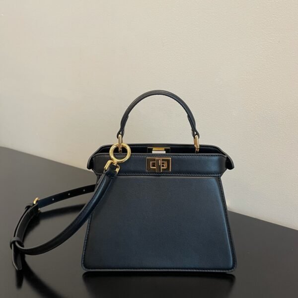 FD Peekaboo ISeeU Petite Black Leather - Bag