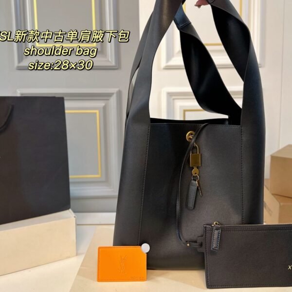 YSL Le 5 à 7 Hobo Black Leather - Bag