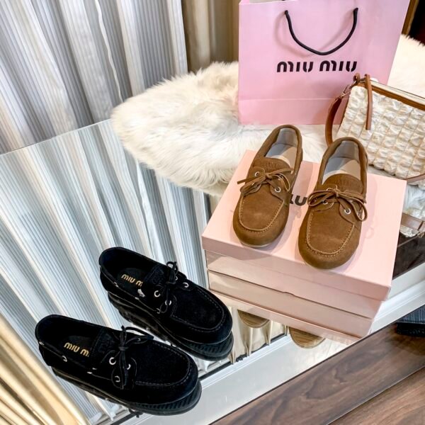 MIU Suede Moccasins - Shoes