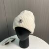 MCL Ribbed Knit Beanie White Wool - Hat
