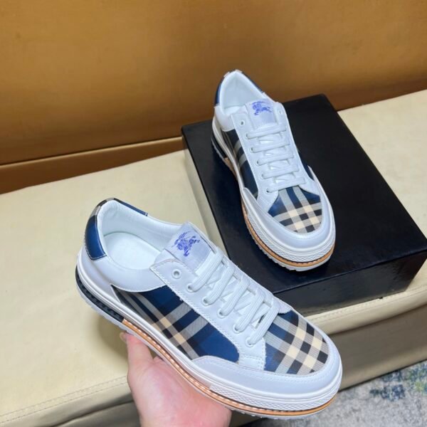 BBR Vintage Check Sneakers Beige/Blue Check - Sneakers