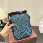 BBR Monogram Stripe E-Canvas Camera Bag Blue – Bag