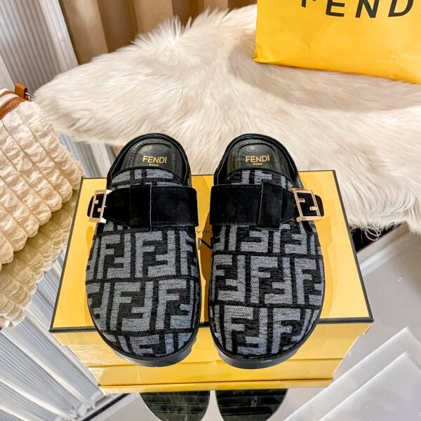 FD FF Logo Mules - Shoes