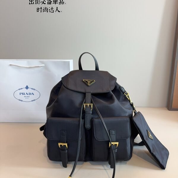 PR Vela Nylon Backpack Black Nylon - Backpack