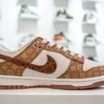 NK Dunk Low x LV – Sneakers – Gold