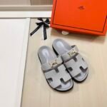 HM Oran Sandals Grey Leather – Sandals