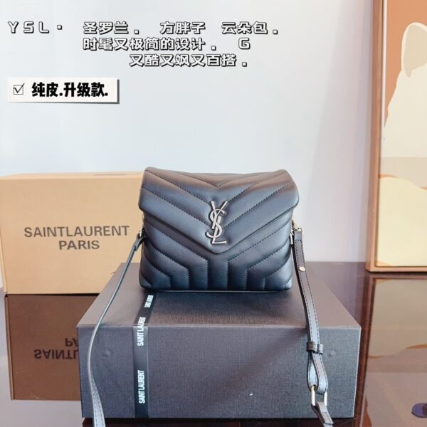 YSL Lou Camera Bag Black Leather - Bag