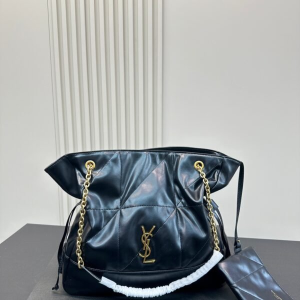 YSL Loulou Puffer Large Black Leather - Bag