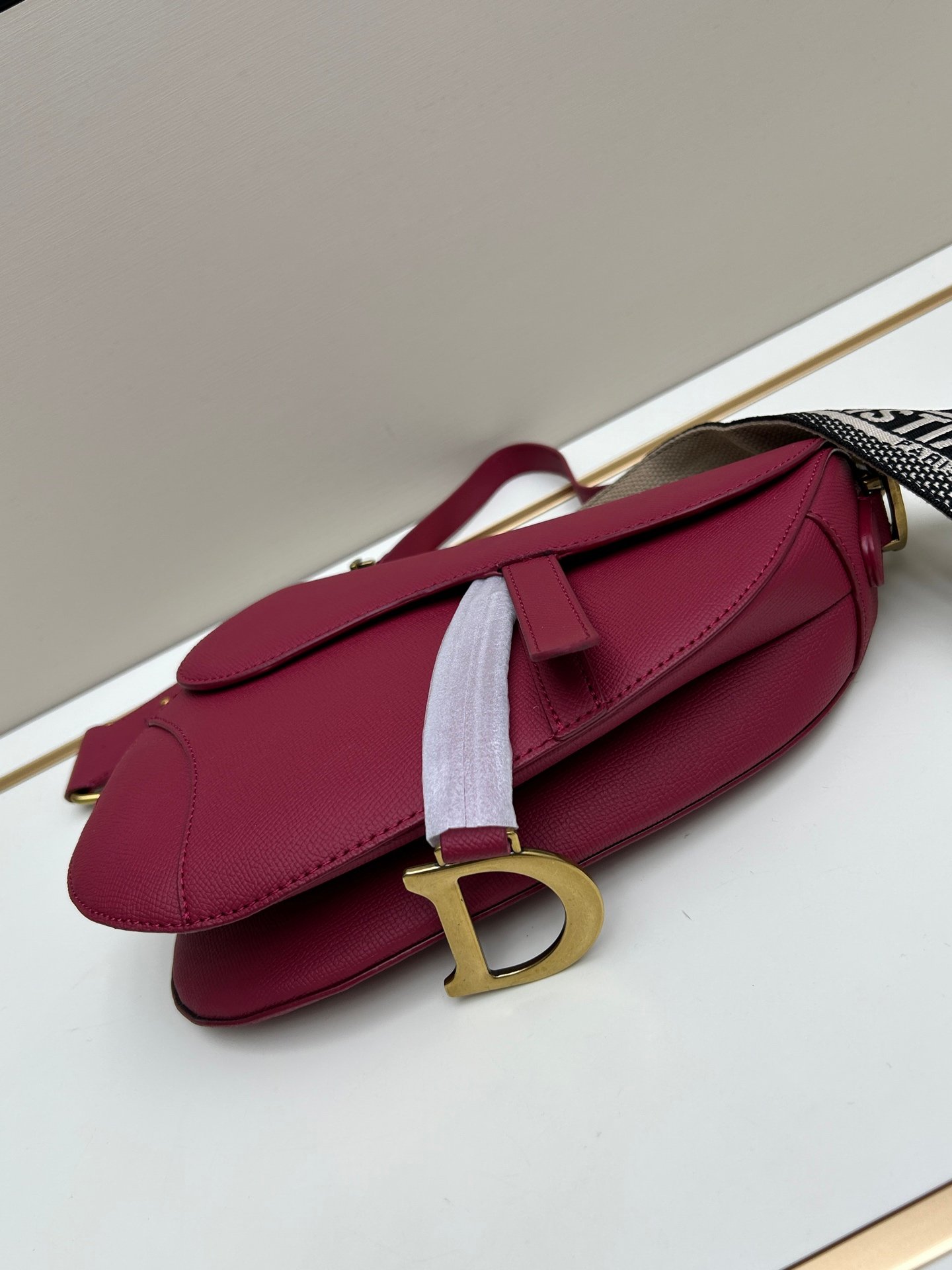 CD Saddle Pink Leather - Bag - Image 4