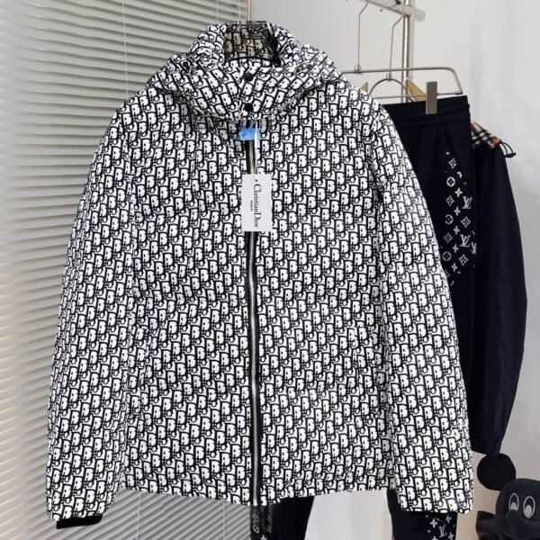 CD Oblique Down Jacket Black/White Oblique - Jacket