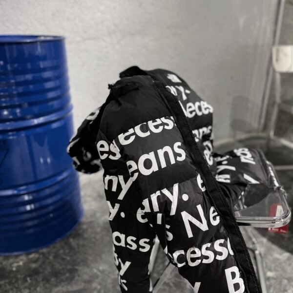 TNF Nuptse Jacket Supreme Black/White - Jacket