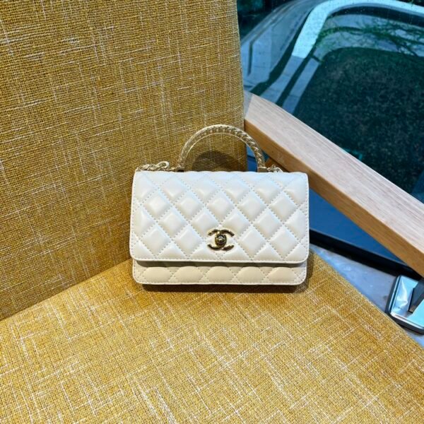 CC Coco Handle Mini Beige Caviar - Bag