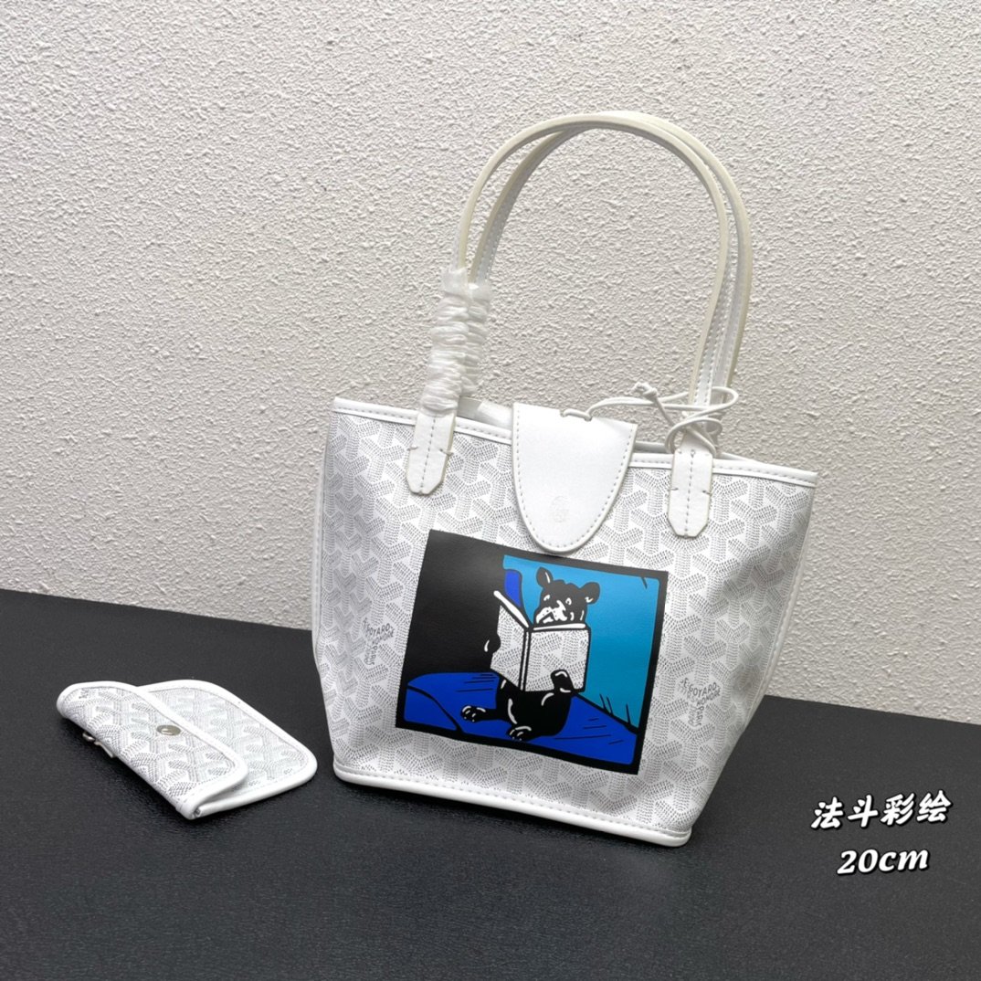 GYD Anjou 20cm White Monogram - Bag