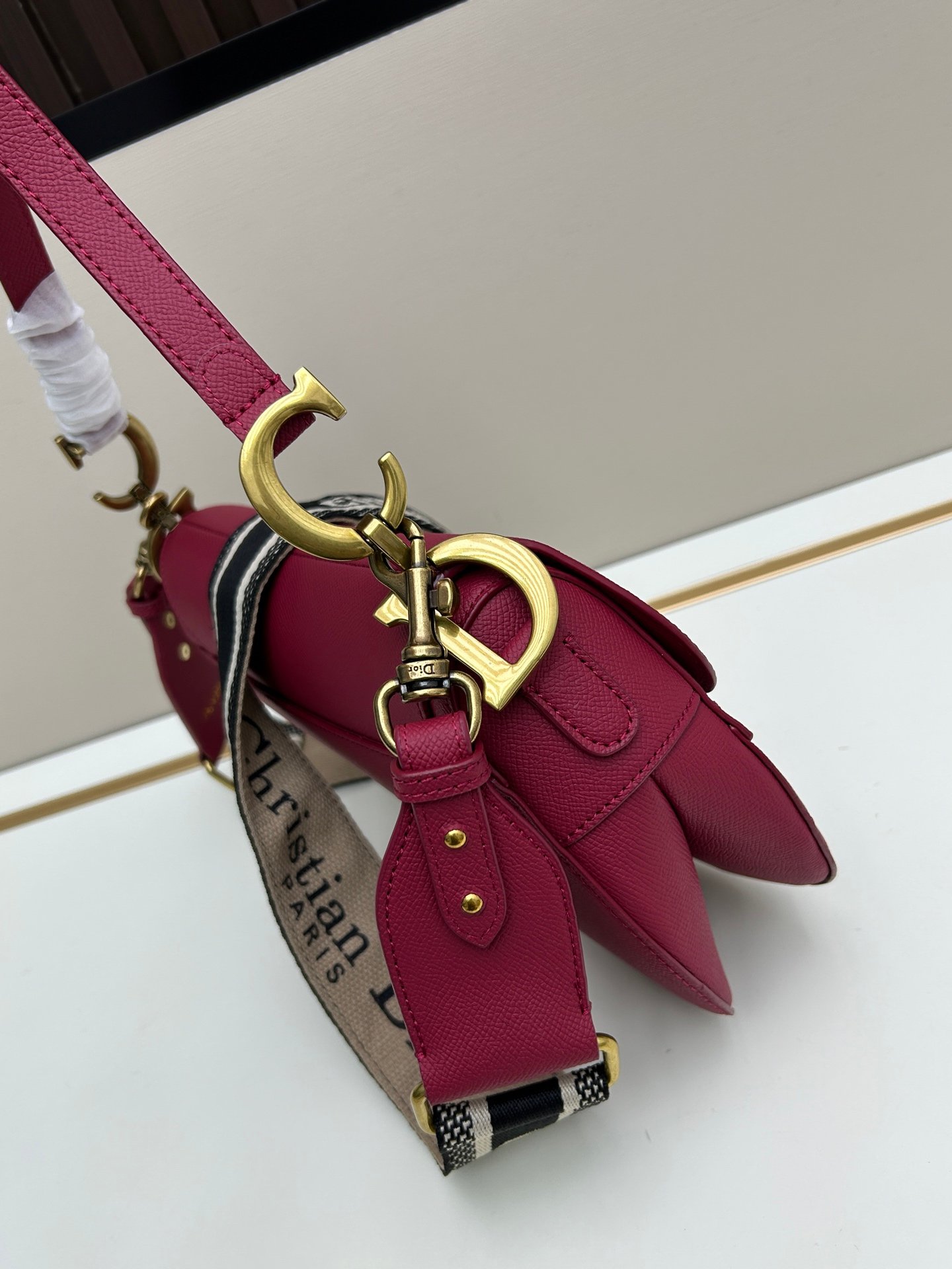 CD Saddle Pink Leather - Bag - Image 2