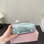 MIU Bowling Bag Silver Leather – Bag