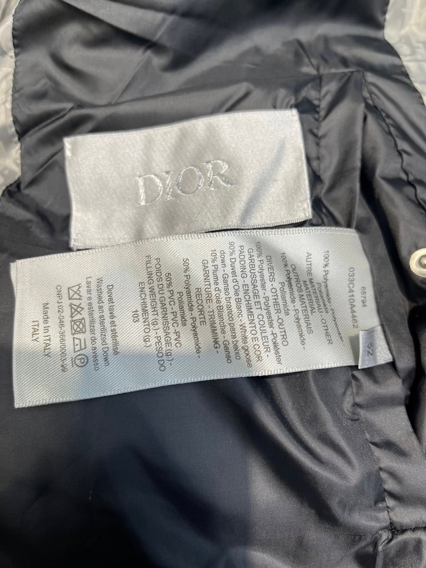 CD Oblique Down Vest Grey Oblique - Vest - Image 9