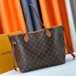 LV Neverfull MM Monogram – Bag – Tan