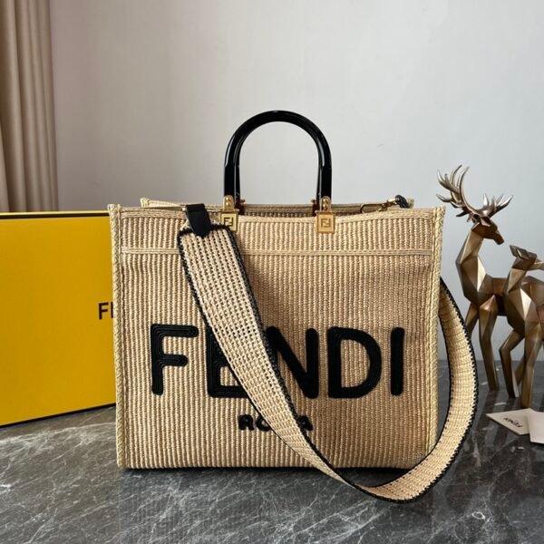 FD Sunshine Shopper Medium Raffia - Bag