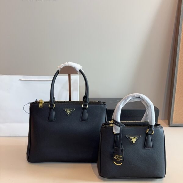 PR Galleria Small Black Saffiano Leather - Bag