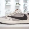 LV Air Jordan 1 Low Grey Suede - Sneakers
