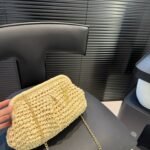 YSL Le 57 Raffia Natural Raffia – Borsa