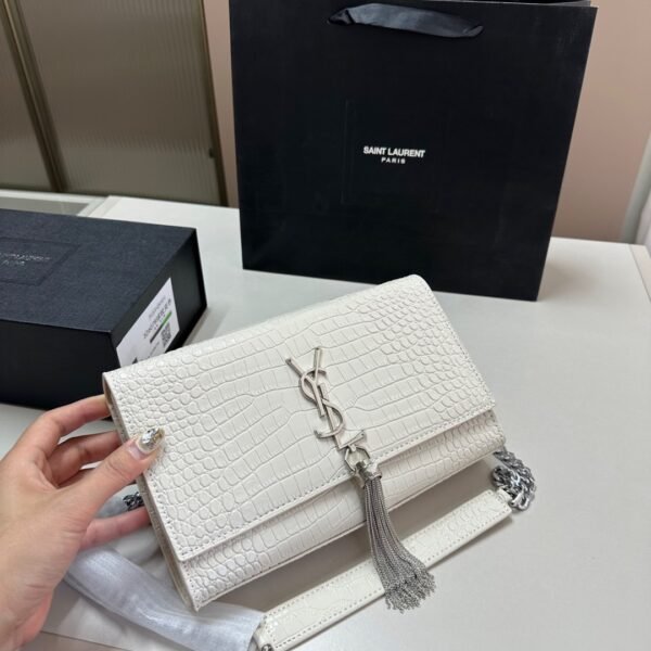 YSL Kate Tassel Croc Embossed - Bag